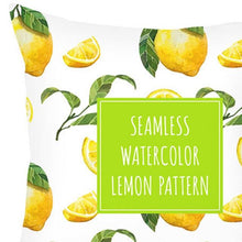 Load image into Gallery viewer, Summer and Fresh Yellow Lemon Pillows
