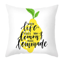 Load image into Gallery viewer, Summer and Fresh Yellow Lemon Pillows
